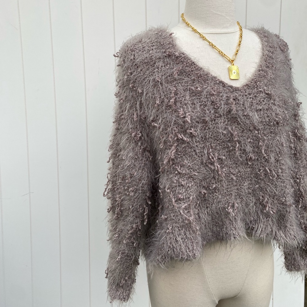Altar’d State Taupe Tabby Sweater